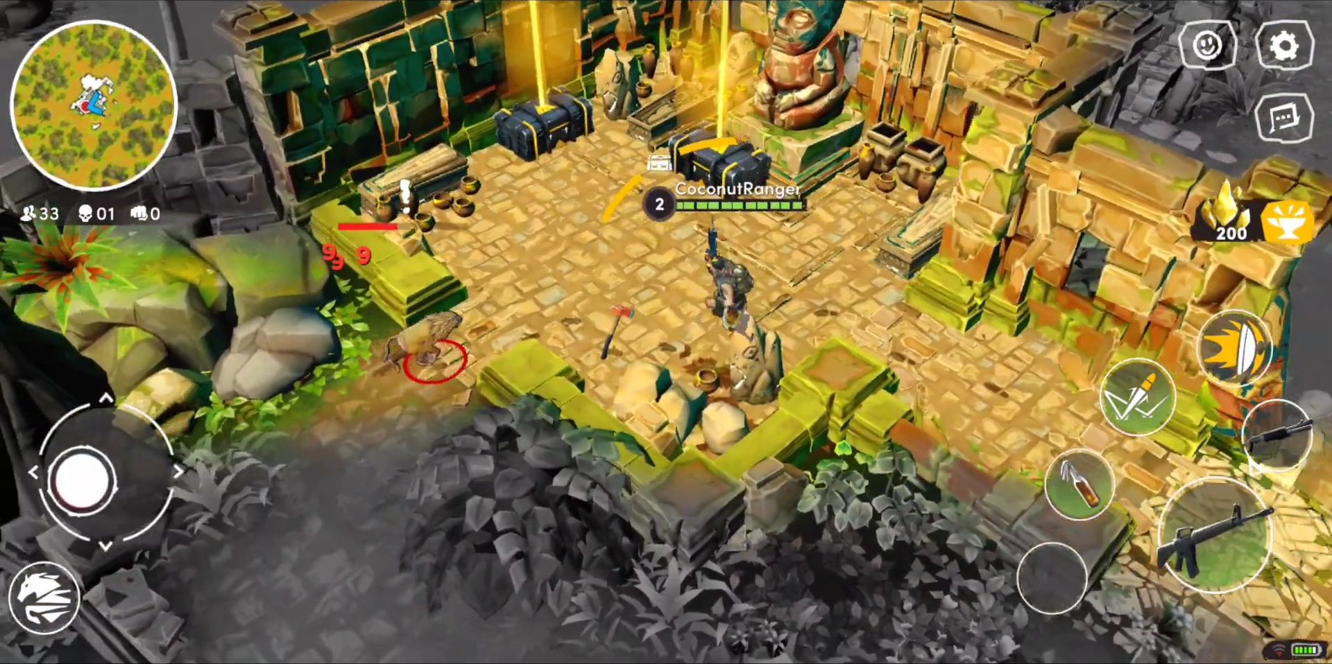 Gameplay of the Wild Arena Survivors for Android phone or tablet.