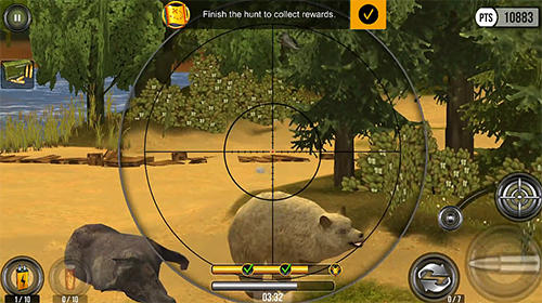 Gameplay of the Wild hunt: Sport hunting game for Android phone or tablet.
