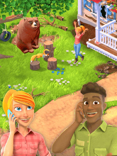 Gameplay of the Wild life: Puzzle story for Android phone or tablet.