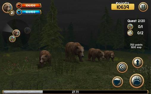 Full version of Android apk app Wild bear simulator 3D for tablet and phone.