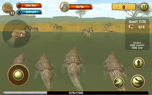 Full version of Android apk app Wild crocodile simulator 3D for tablet and phone.