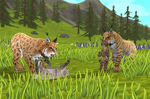 Gameplay of the Wildcraft: Animal sim online 3D for Android phone or tablet.