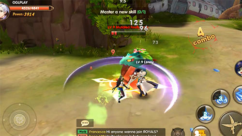 Gameplay of the Wings of force for Android phone or tablet.