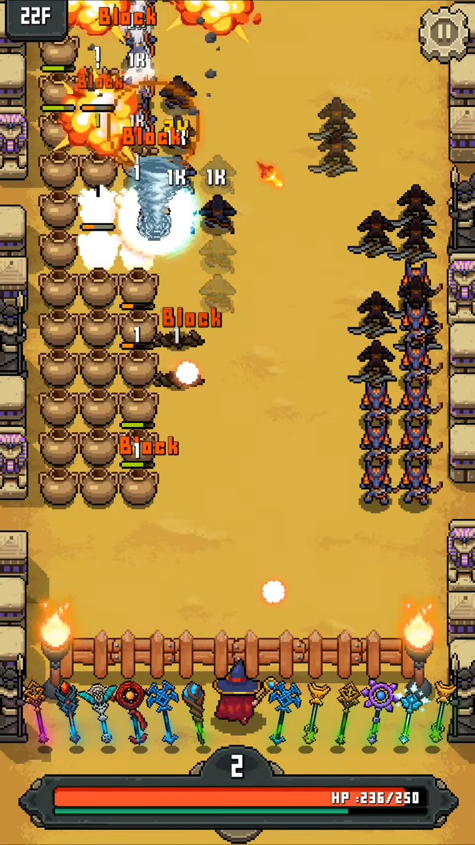 Gameplay of the Witch Defense for Android phone or tablet.