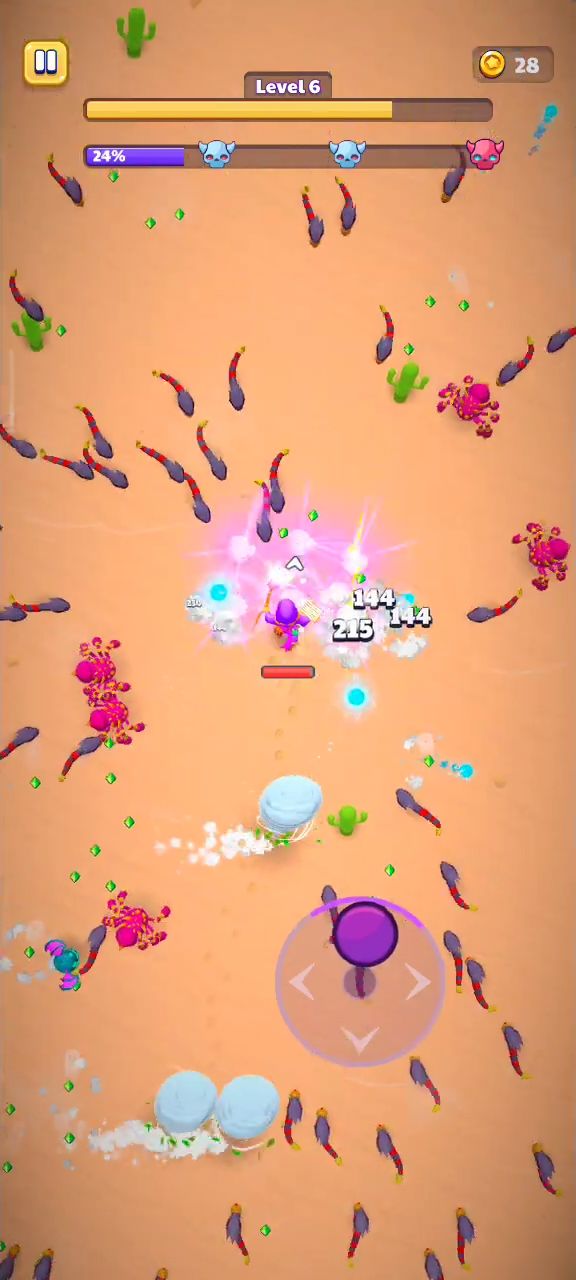 Gameplay of the Wizard Hero for Android phone or tablet.