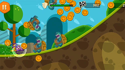 Gameplay of the Wok rabbit: Coin chase! for Android phone or tablet.