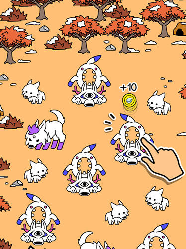 Gameplay of the Wolf evolution: Merge and create mutant wild dogs for Android phone or tablet.
