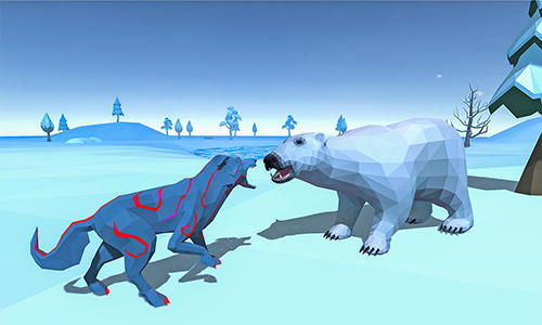 Gameplay of the Wolf simulator fantasy jungle for Android phone or tablet.