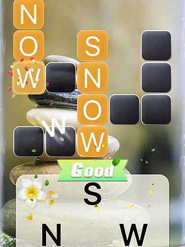 Gameplay of the Word crossy: A crossword game for Android phone or tablet.