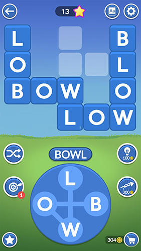Gameplay of the Word toons for Android phone or tablet.