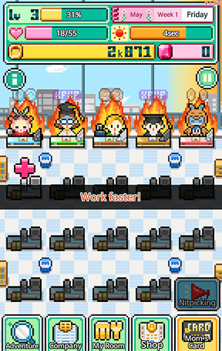 Gameplay of the Workemon for Android phone or tablet.