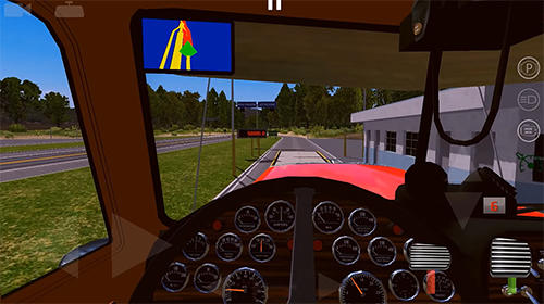 Gameplay of the World truck driving simulator for Android phone or tablet.