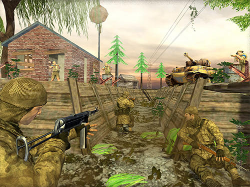 Gameplay of the World war 2: Call of final battle survival WW2 for Android phone or tablet.
