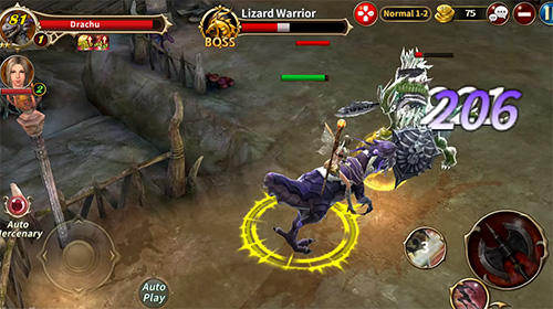 Gameplay of the Wrath of dragon for Android phone or tablet.