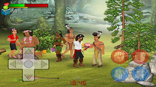 Gameplay of the Wrecked: Island survival sim for Android phone or tablet.