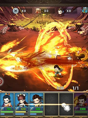 Gameplay of the Wuxia legends: Condor heroes for Android phone or tablet.