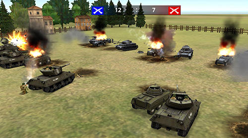 Gameplay of the WW2 battle front simulator for Android phone or tablet.