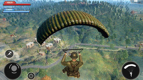 Gameplay of the WW2 US army commando survival battlegrounds for Android phone or tablet.