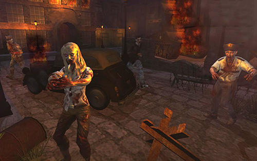 Gameplay of the WW2 Zombies survival : World war horror story for Android phone or tablet.
