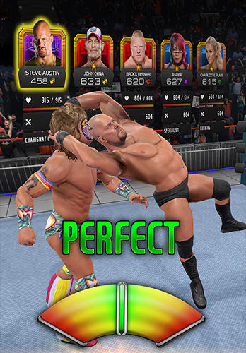 Gameplay of the WWE universe for Android phone or tablet.