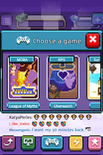 Gameplay of the xStreamer: Livestream simulator clicker game for Android phone or tablet.