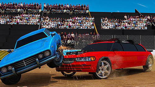 Gameplay of the Xtreme limo: Demolition derby for Android phone or tablet.
