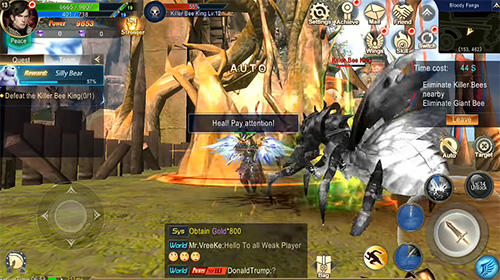 Gameplay of the Zilant: The fantasy MMORPG for Android phone or tablet.
