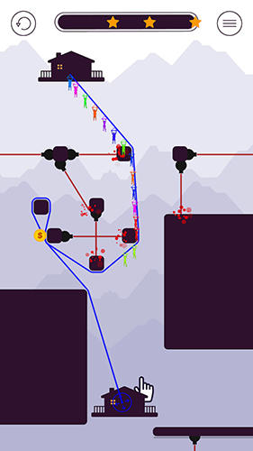 Gameplay of the Zipline for Android phone or tablet.