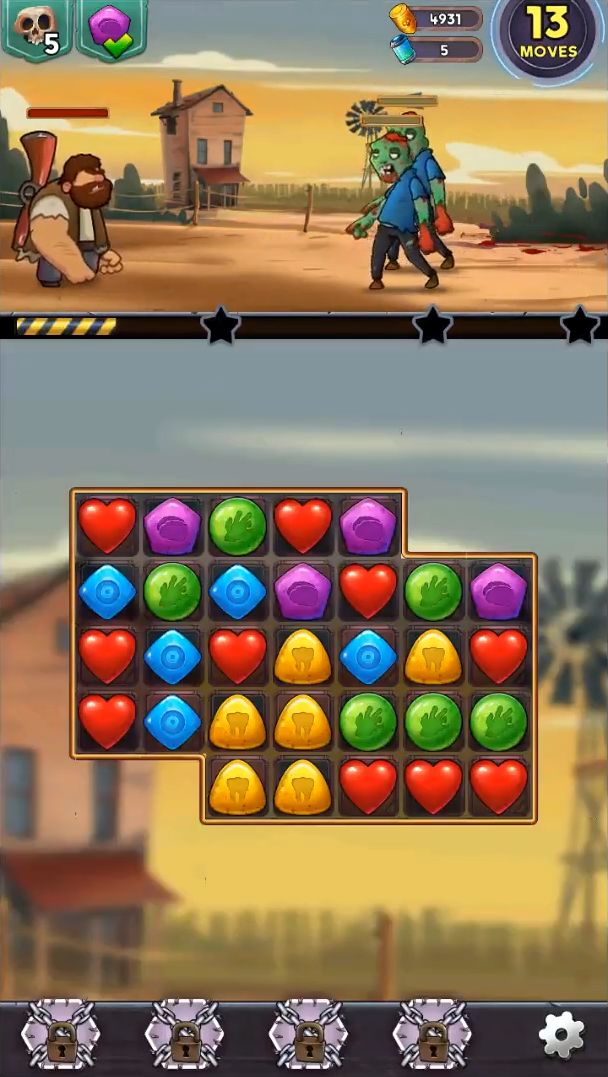 Gameplay of the Zombie Blast 2 for Android phone or tablet.