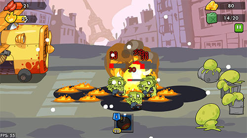 Gameplay of the Zombie defense by DIVMOB for Android phone or tablet.