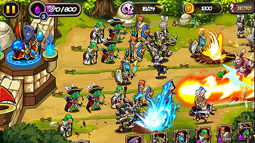 Gameplay of the Zombie rabbits vs Sheldon for Android phone or tablet.