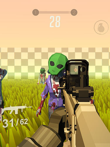 Gameplay of the Zombie royale for Android phone or tablet.