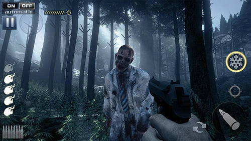 Gameplay of the Zombie shooter: Fury of war for Android phone or tablet.