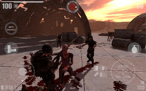 Gameplay of the Zombie X apoclypse for Android phone or tablet.