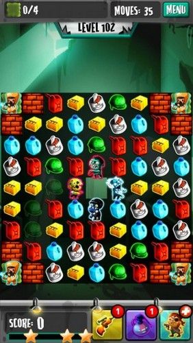 Full version of Android apk app Zombie puzzle panic for tablet and phone.