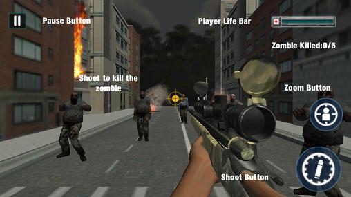 Full version of Android apk app Zombie sniper shooting 3D for tablet and phone.