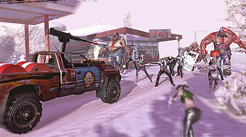 Gameplay of the Zombies, cars and 2 girls for Android phone or tablet.