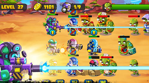 Gameplay of the Zombies siege for Android phone or tablet.