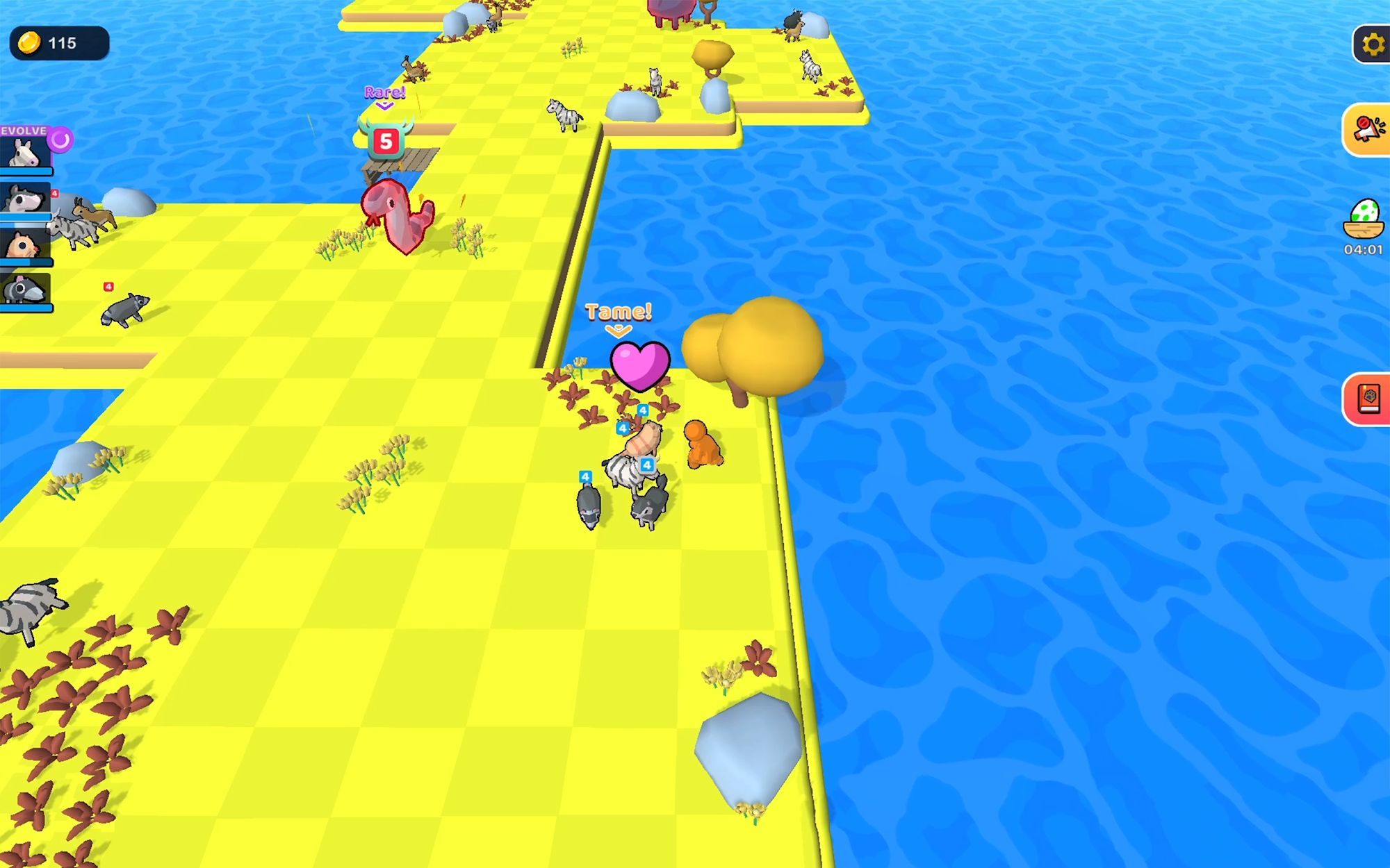 Gameplay of the Zookemon - Cute Wild Pets for Android phone or tablet.