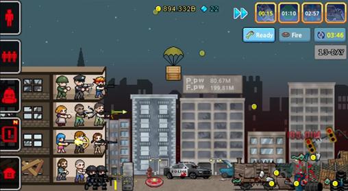 Gameplay of the 100 days: Zombie survival for Android phone or tablet.
