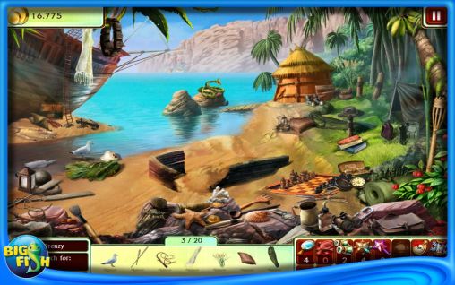Gameplay of the 100% Hidden objects for Android phone or tablet.