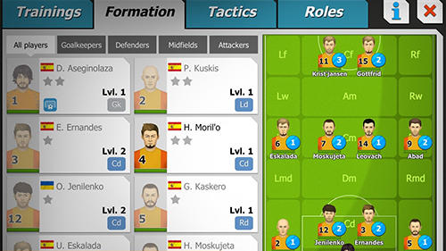 11x11: Football manager - Android game screenshots.