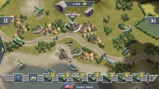 Gameplay of the 1944: Burning bridges for Android phone or tablet.
