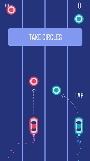 Gameplay of the 2 cars for Android phone or tablet.