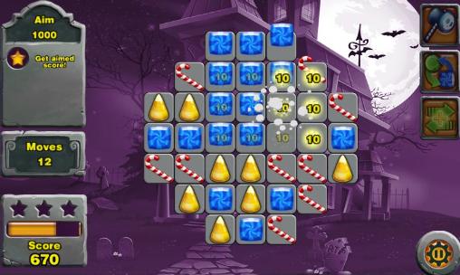 Gameplay of the 3 candy: Sweet mystery for Android phone or tablet.
