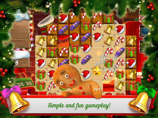 Gameplay of the 3 Candy: Winter tale for Android phone or tablet.