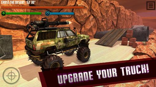 Gameplay of the 3D battle truck for Android phone or tablet.