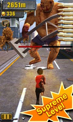 Gameplay of the 3D City Run Hot for Android phone or tablet.