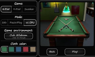 Gameplay of the 3D Pool game - 3ILLIARDS for Android phone or tablet.