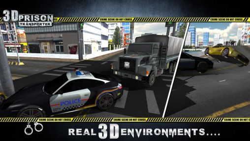 Gameplay of the 3D prison transporter for Android phone or tablet.